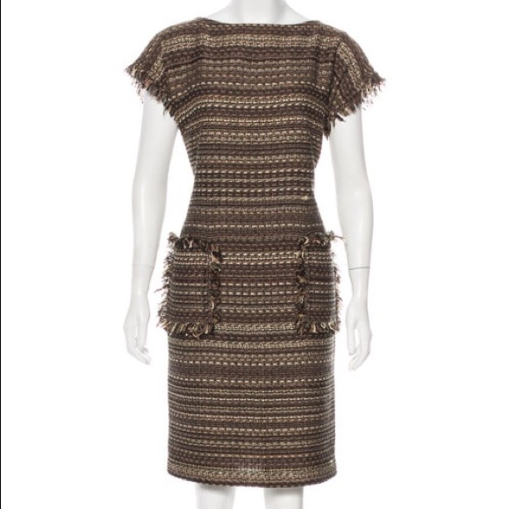St.John tweed shift dress/top